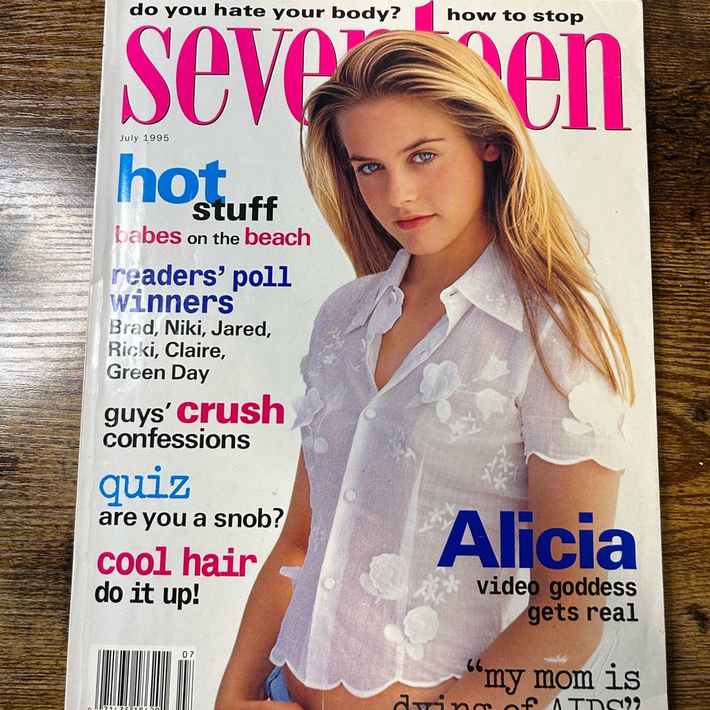 Seventeen magazine July 1995 Alicia Silverstone